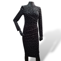 Vestido Nissa em Veludo com Glitter - 38