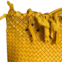Bolsa Bottega Veneta Intrecciato Amarela