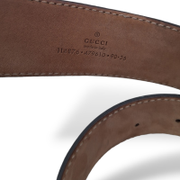 Cinto Gucci Bege com Ferragem Dourada-90
