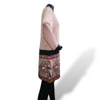 Vestido Emilio Pucci Pêssego com Barra Estampada - 40