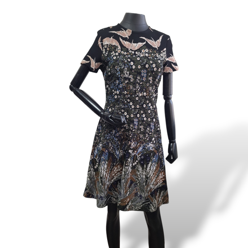 Vestido Valentino Preto Estampado-P