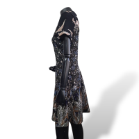 Vestido Valentino Preto Estampado-P