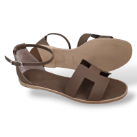 Sandália Hermès Santorini Etoupe - 39