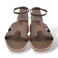 Sandália Hermès Santorini Etoupe - 39