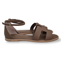 Sandália Hermès Santorini Etoupe - 39