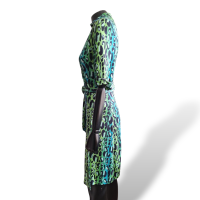 Vestido Diane Von Furstenberg Verde Estampado-40