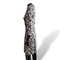 Vestido Diane Von Furstenberg Preto E Branco Estampado-36