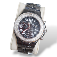 Relógio Technomarine Preto Com Diamantes