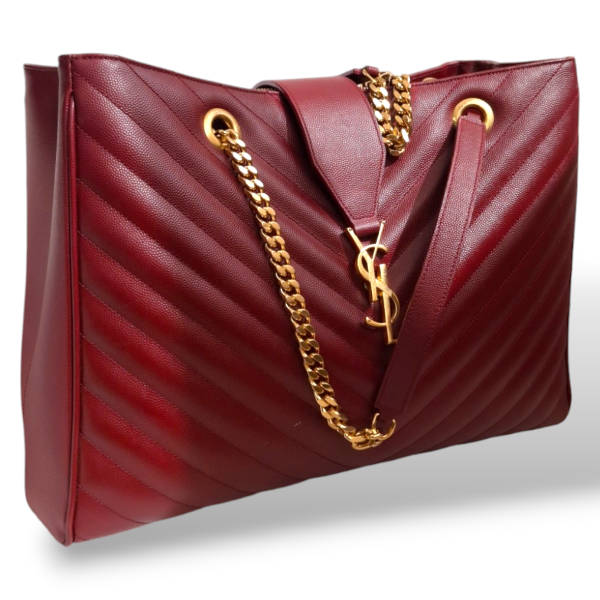 Bolsa Yves Saint Laurent Grand de Poudre Vinho