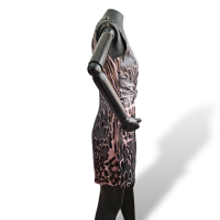 Vestido Roberto Cavalli Estampado de Um Ombro Só - 42
