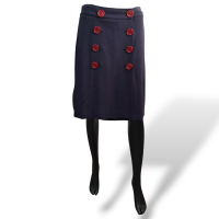 Saia Burberry Azul Marinho-40