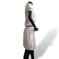 Conjunto Red Valentino Tricô Branco Detalhes Preto - M