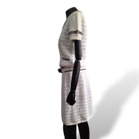 Conjunto Red Valentino Tricô Branco Detalhes Preto - M