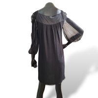 Vestido Catherine Malandrino Embellished Preto Seda-38
