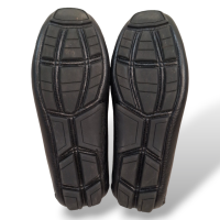 Mocassim Salvatore Ferragamo Preto com Fivela Prata - 34