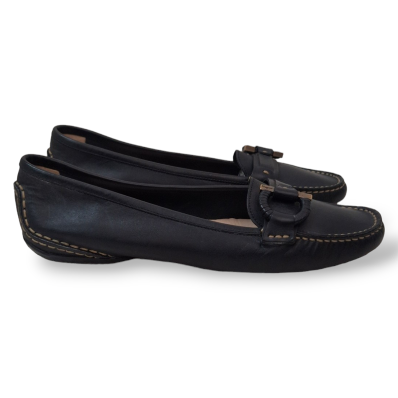 Mocassim Salvatore Ferragamo Azul Marinho-35,5