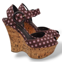 Sandália Louis Vuitton Anabela Cork-34