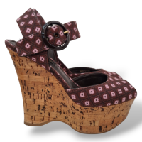 Sandália Louis Vuitton Anabela Cork-34