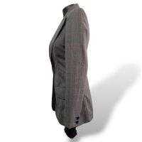 Blazer Stella MC Cartney Listrado Cinza-42