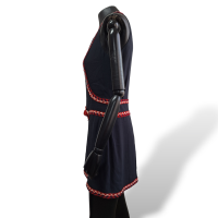Vestido Chanel Azul Marinho C/ Detalhes Vermelho-38