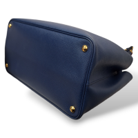 Bolsa Prada Double Saffiano Azul Média