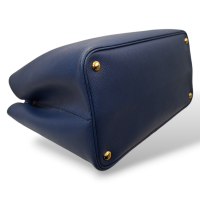 Bolsa Prada Double Saffiano Azul Média