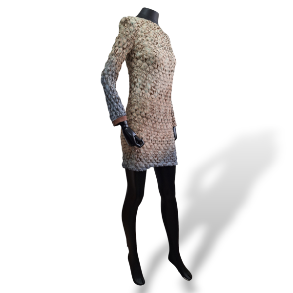 Vestido Missoni Manga Longa Estampado com azul-40