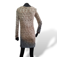 Vestido Missoni Manga Longa Estampado com azul-40