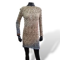 Vestido Missoni Manga Longa Estampado com azul-40