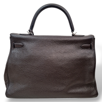 Bolsa Hermès Kelly 35 Marrom - Ferragens Palladium