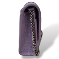 Bolsa Balenciaga Hourglass Croco Lilás