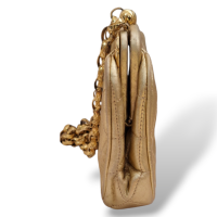 Bolsa Chanel Dourada CC Vintage Dourado