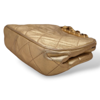 Bolsa Chanel Dourada CC Vintage Dourado