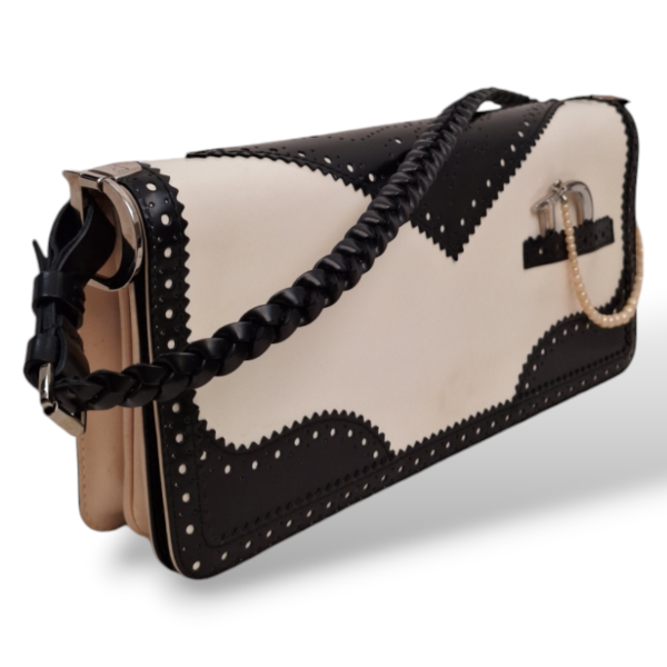Bolsa Christian Dior Preto e Branco