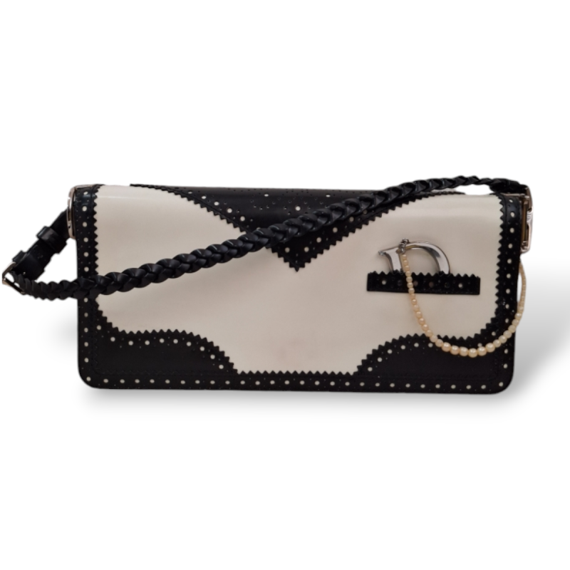 Bolsa Christian Dior Preto e Branco Bolsa Christian Dior Preto e Branco