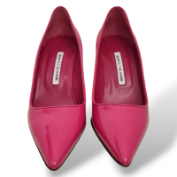 Scarpin Manolo Blahnik Verniz Rosa - 37