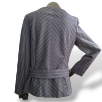 Blazer Carolina Herrera Azul Marinho Listrado -42
