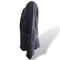 Blazer Carolina Herrera Azul Marinho Listrado -42