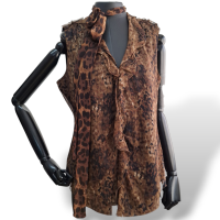 Blusa Ellie Tahari Onça