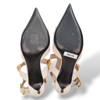 Sapatilha Valentino Rockstud Off White com Dourado - 35