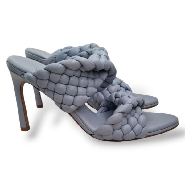 Sandália Bottega Veneta The Curve Intrecciato Azul - 34