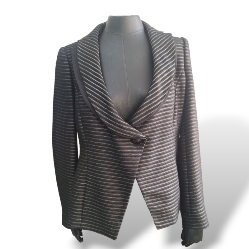 Blazer Empório Armani Preto Listrado - 37