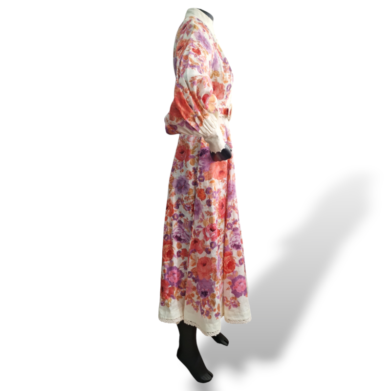 Vestido Zimmermann Florido de Linho - 36 Vestido Zimmermann Florido de Linho - 36