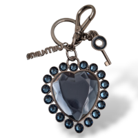 Chaveiro Miu Miu em Cristal Azul 