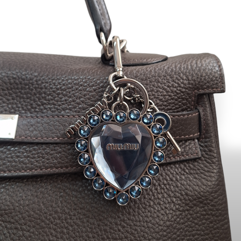 Chaveiro Miu Miu em Cristal Azul  Chaveiro Miu Miu em Cristal Azul