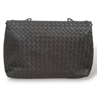 Bolsa Tiracolo Bottega Veneta Olimpia Intrecciato Cinza