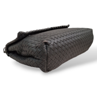 Bolsa Tiracolo Bottega Veneta Olimpia Intrecciato Cinza