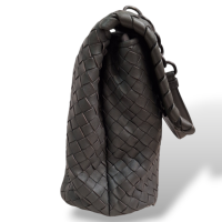 Bolsa Tiracolo Bottega Veneta Olimpia Intrecciato Cinza