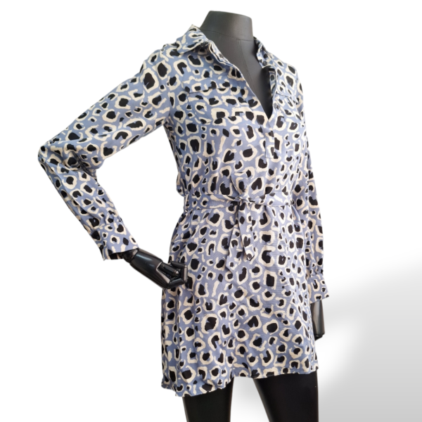 Vestido Gucci Estampado com Azul 