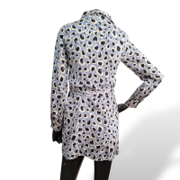 Vestido Gucci Estampado com Azul 